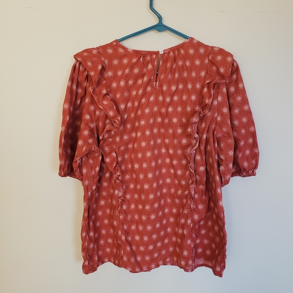 Universal Thread Puff Short Sleeve Ruffle Blouse - Picture 4 of 6